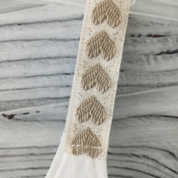 Sleeveless Top Eyelet & Straps with Hearts White made in Italy - Picture 8 of 9